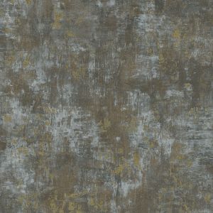 Soho Concrete Textured Heavyweight Vinyl Wallpaper Dark Grey / Gold World of Wallpaper WOW171