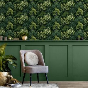 Woodland Forest Wallpaper Green World of Wallpaper AF0046