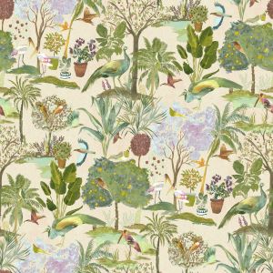 Paradise Garden Wallpaper Neutral World of Wallpaper WOW178