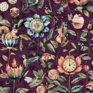 Curious Creatures Wallpaper Plum World of Wallpaper 50470