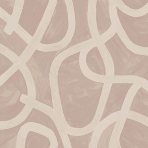 Linear Swirl Wallpaper Plaster Pink World of Wallpaper 91502