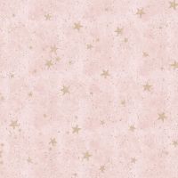 Starlight Stars Wallpaper Pink / Gold Crown M1492
