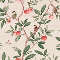 Harlequin Ella Wallpaper Powder / Sage / Peach