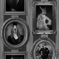 Muriva Dogs in Frames Wallpaper - J59309 | Decor | Feature