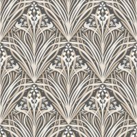 Elegance Bellflower Wallpaper Charcoal / Cream M66109