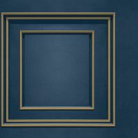 Forbidden Fruit Panel Wallpaper Navy Blue Gold World of Wallpaper 39007
