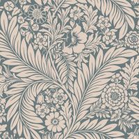 Exclusive Florence Leaf Wallpaper Blue World of Wallpaper