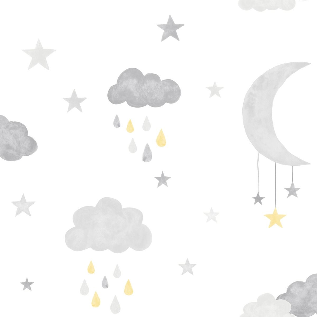 wallpaper clouds grey winter nursery