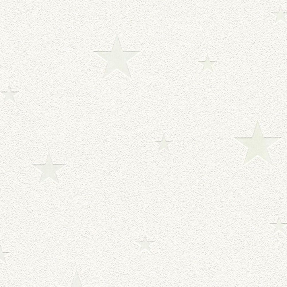 glow in the dark stars white wallpaper 
