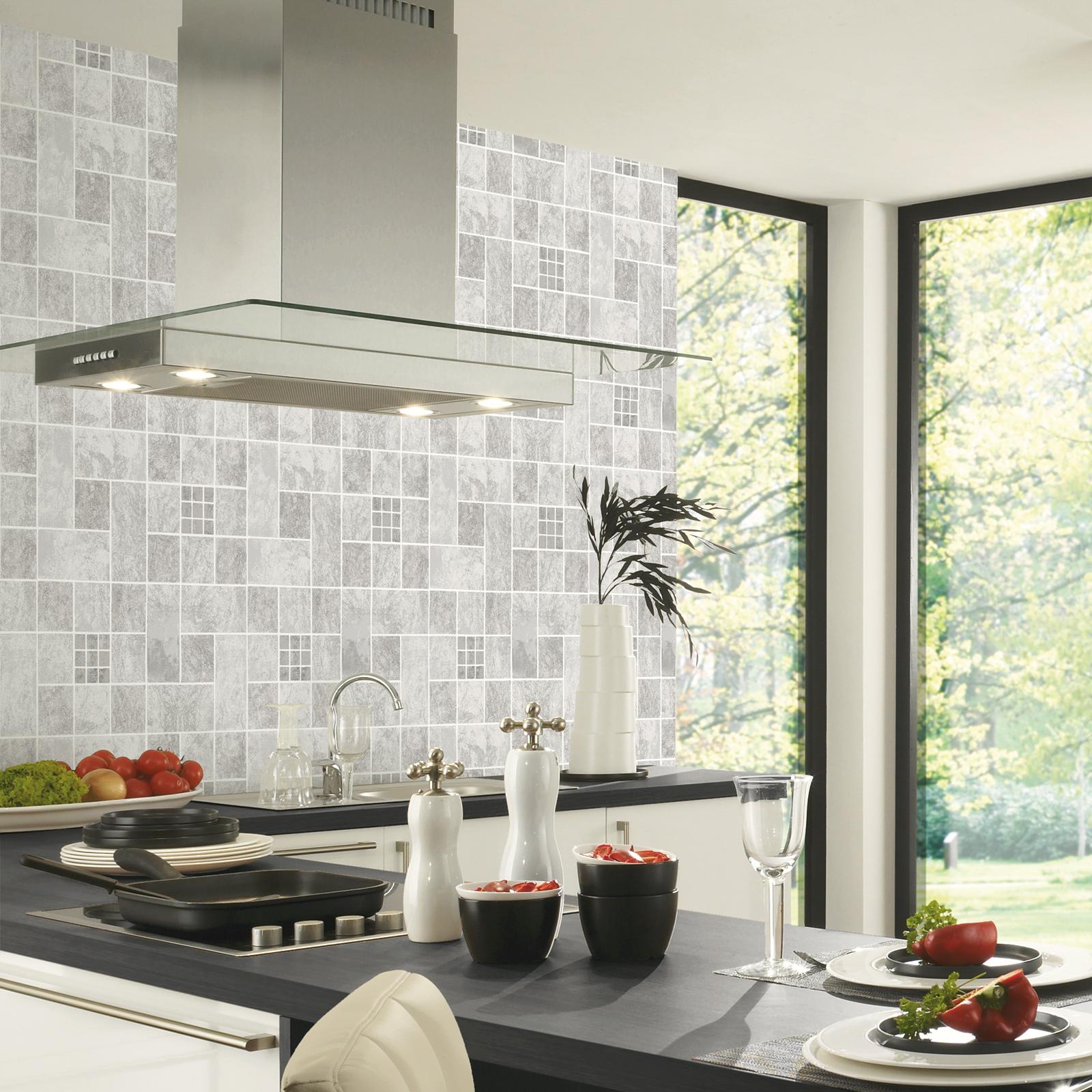 best modern, washable and durable wallpaper for kitchens