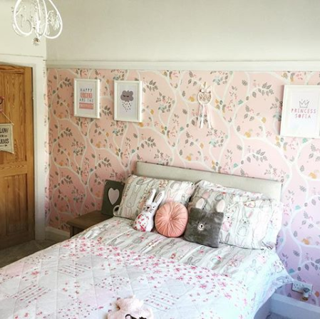Woodland Adventure Wallpaper Pink Holden 12492
