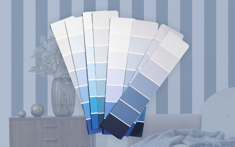 World of Wallpaper Stripe Wallpaper Blue AF0021