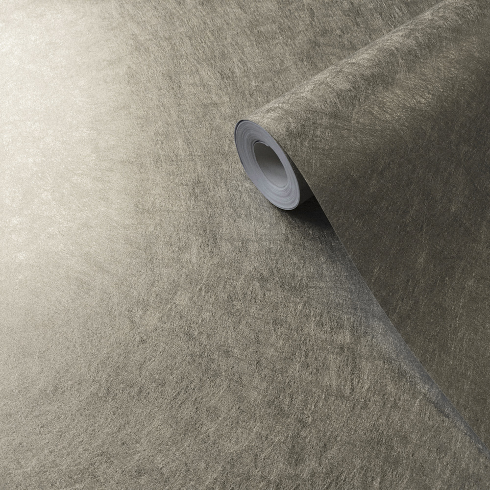 Sienna Brushed Metal Wallpaper Gold Muriva