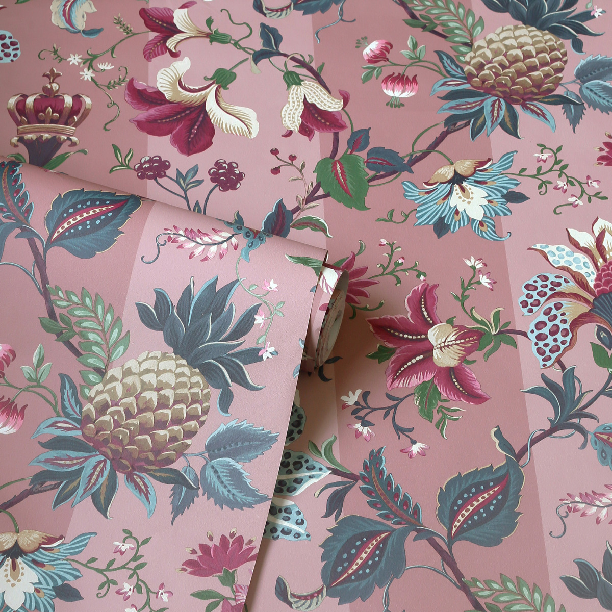 Paul Moneypenny Crown Jewels Wallpaper Pink Arthouse 922802