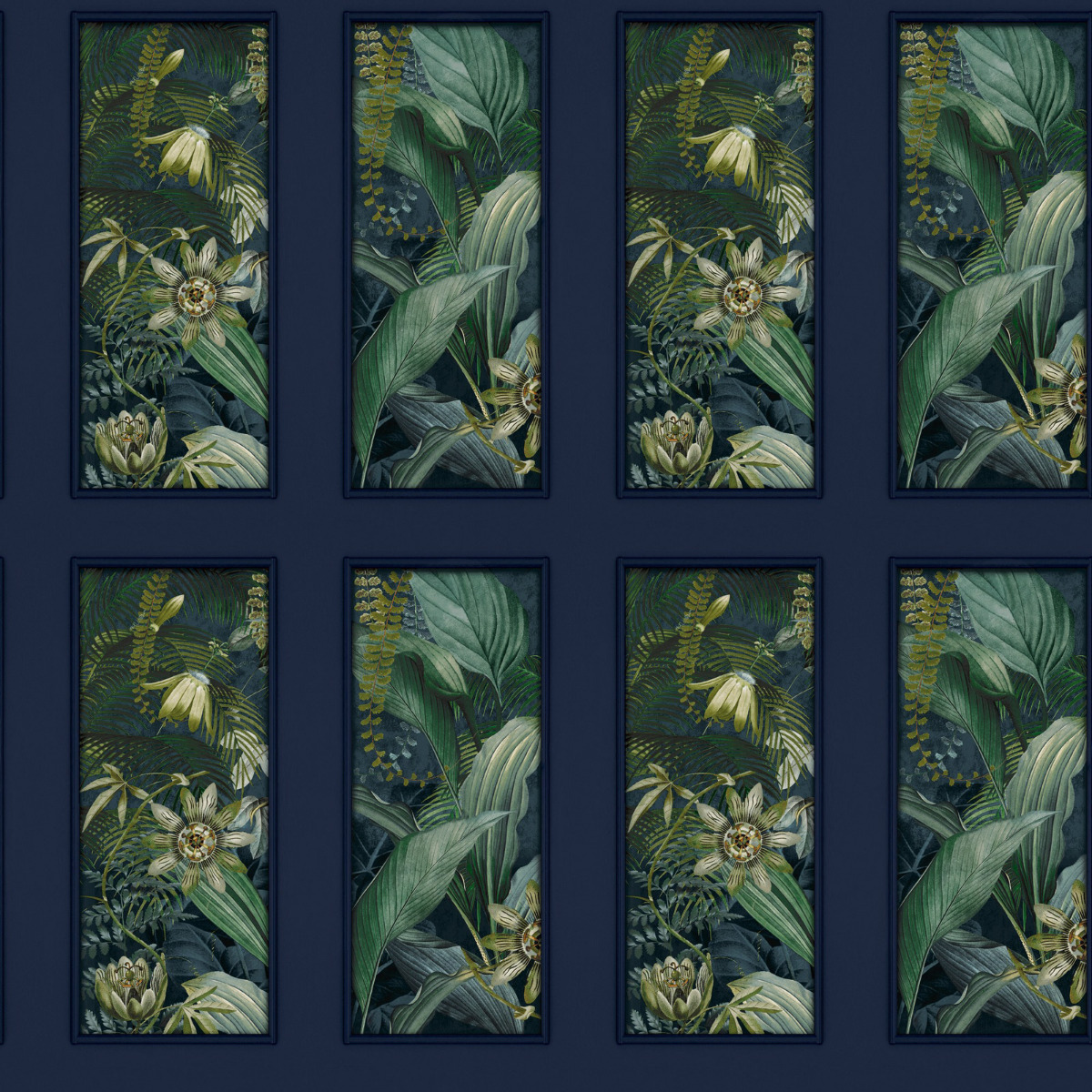 Paul Moneypenny Wild Vibes Wallpaper Navy / Emerald Arthouse 922803 Paul Moneypenny Wild Vibes Wallpaper Navy / Emerald Arthouse 922803