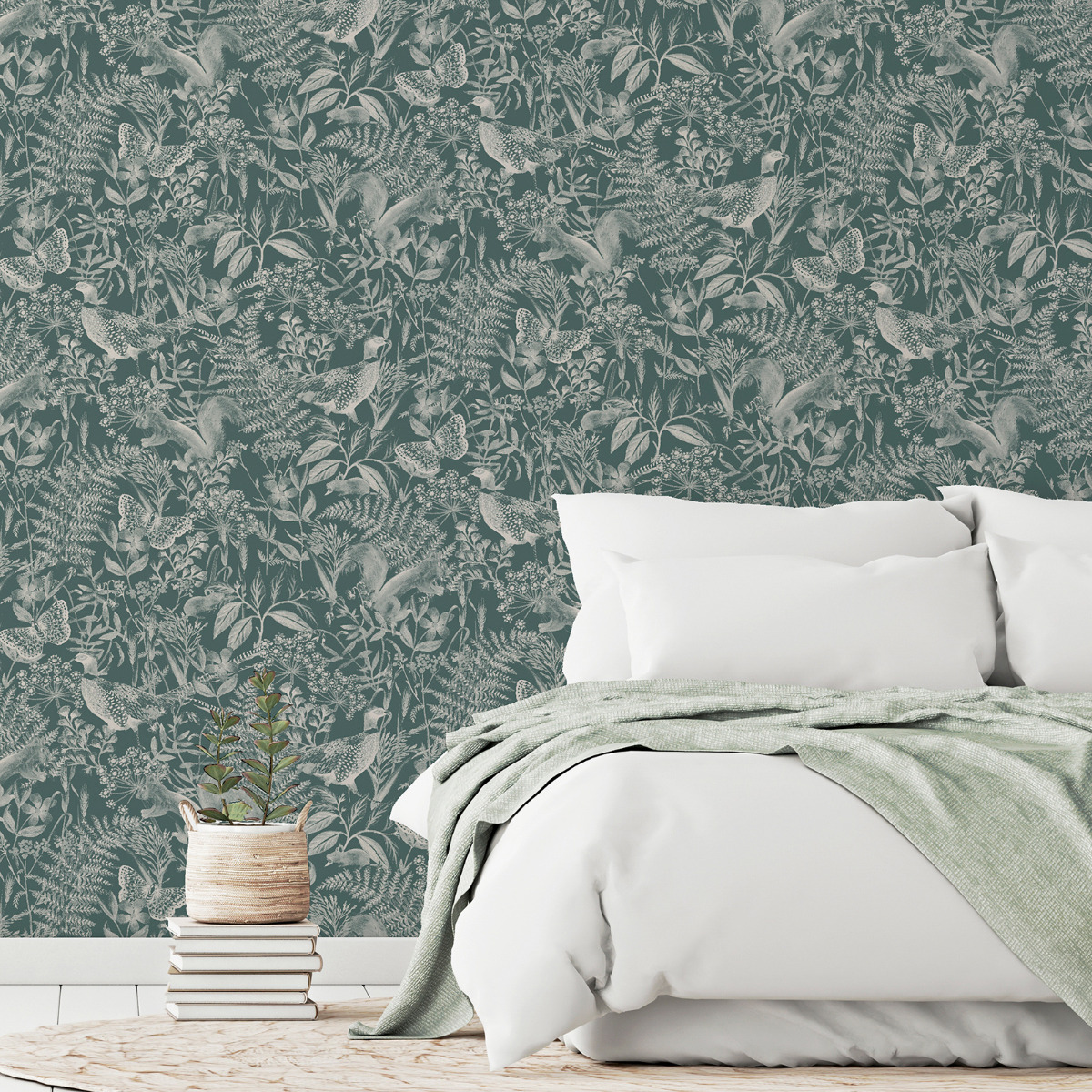 Ashdown Wallpaper Sage Green 923705