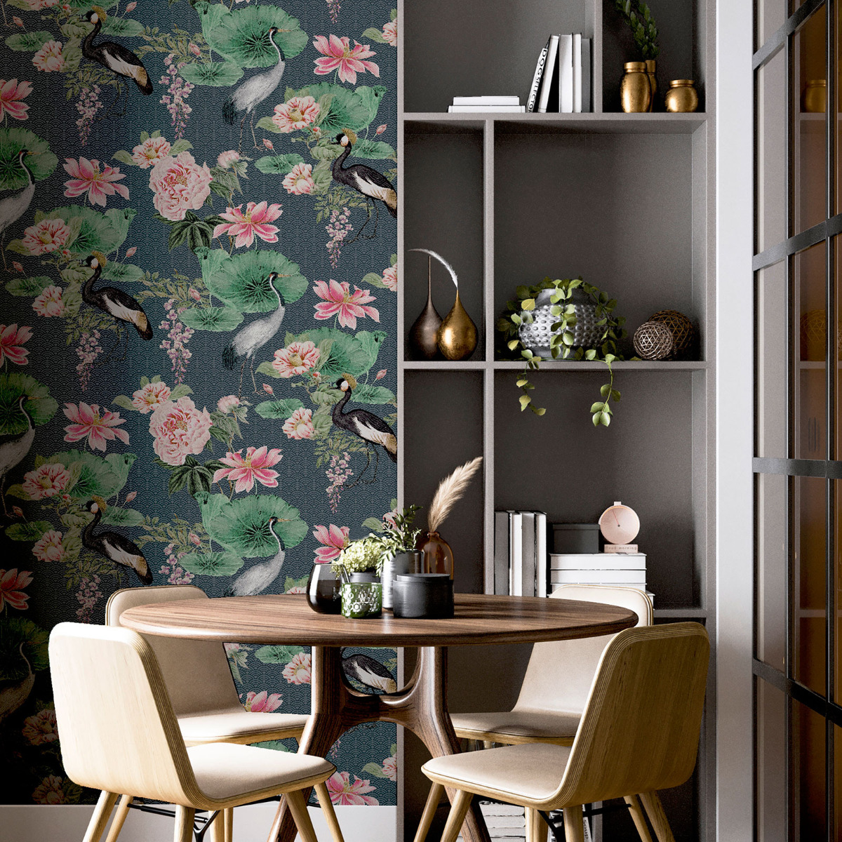 Japanese Floral Arthouse Wallpaper Multi 299404