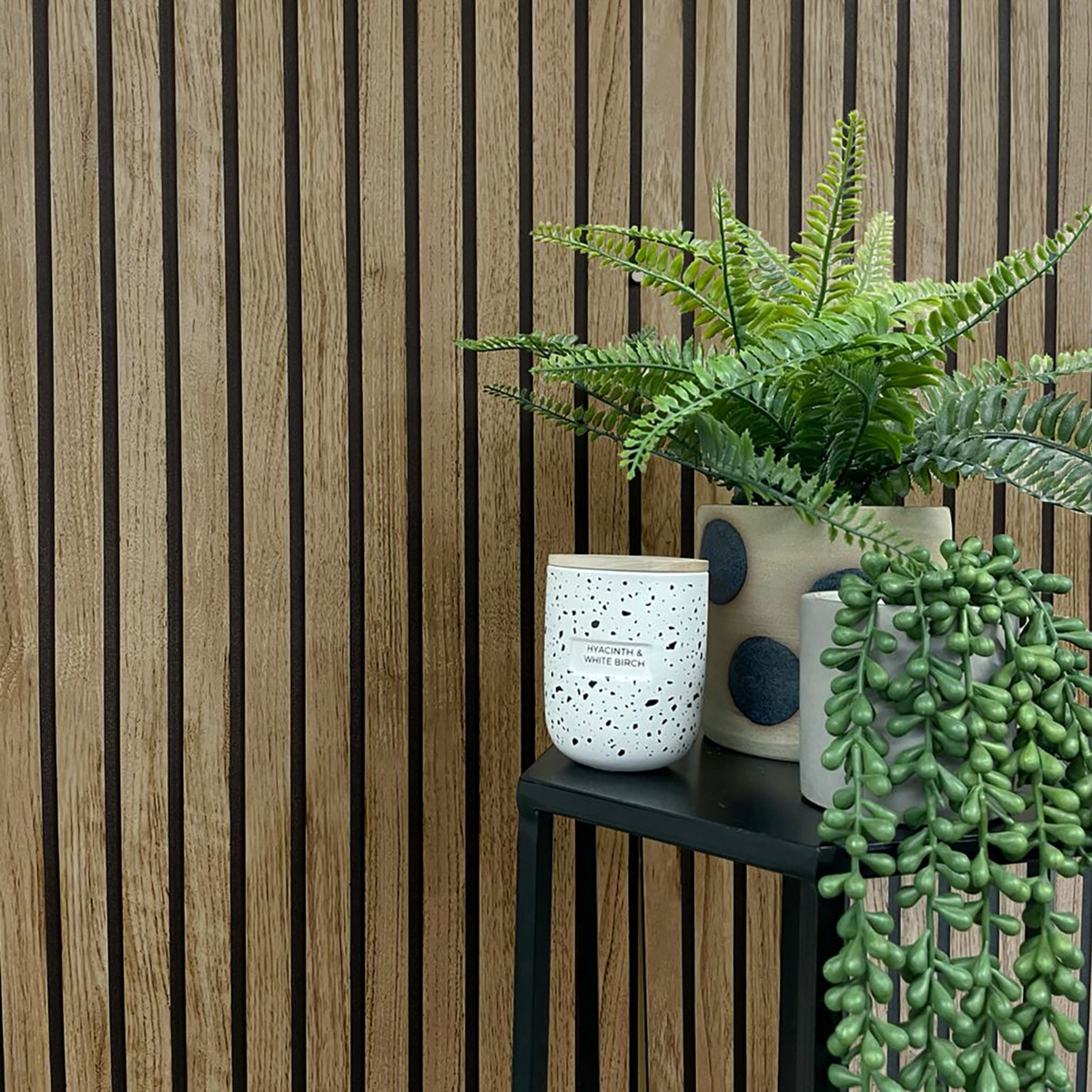 Panacea Wood Slats Belgravia Wallpaper Walnut 1157