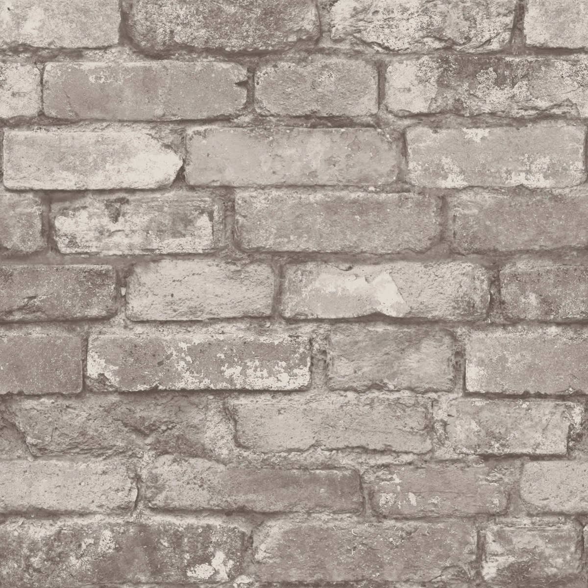Silver Grey Brick Effect Wallpaper Fine Decor FD31286