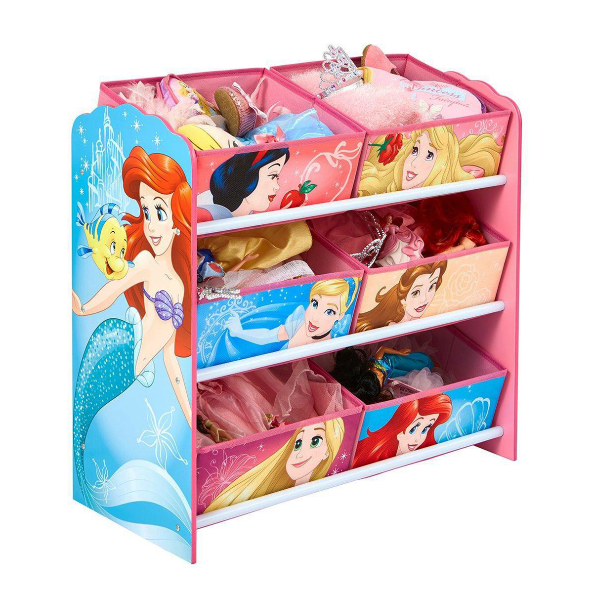 Disney Princess 6 Bin Storage Unit