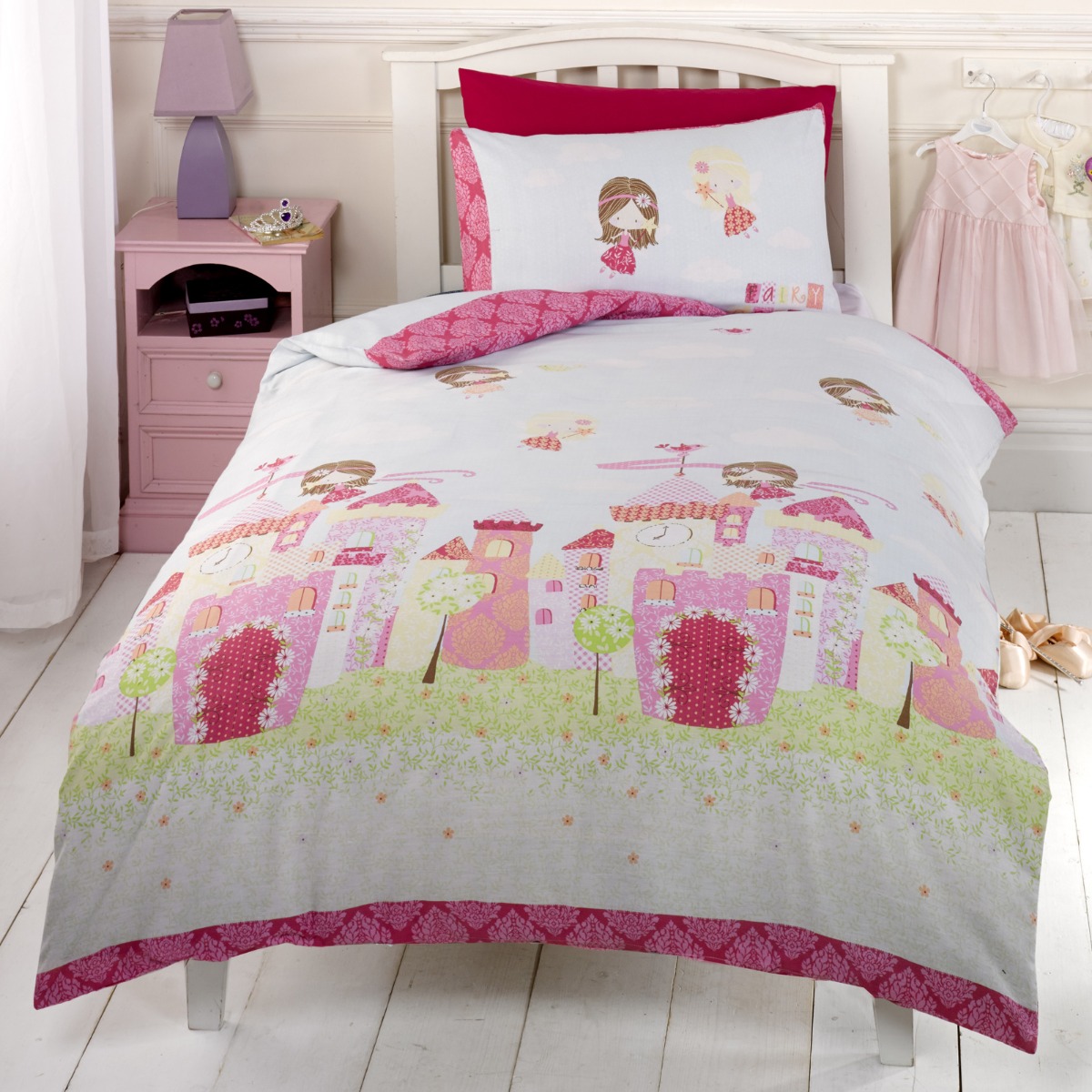 Fairy Castle Single Duvet Cover And Pillowcase Set