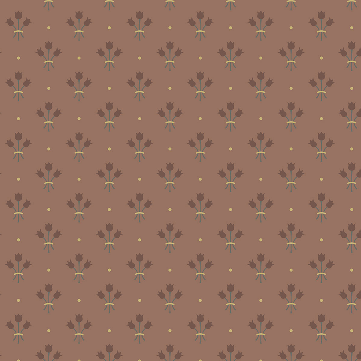 Apelviken Mini Tulip Motif Wallpaper Blush Galerie 33028