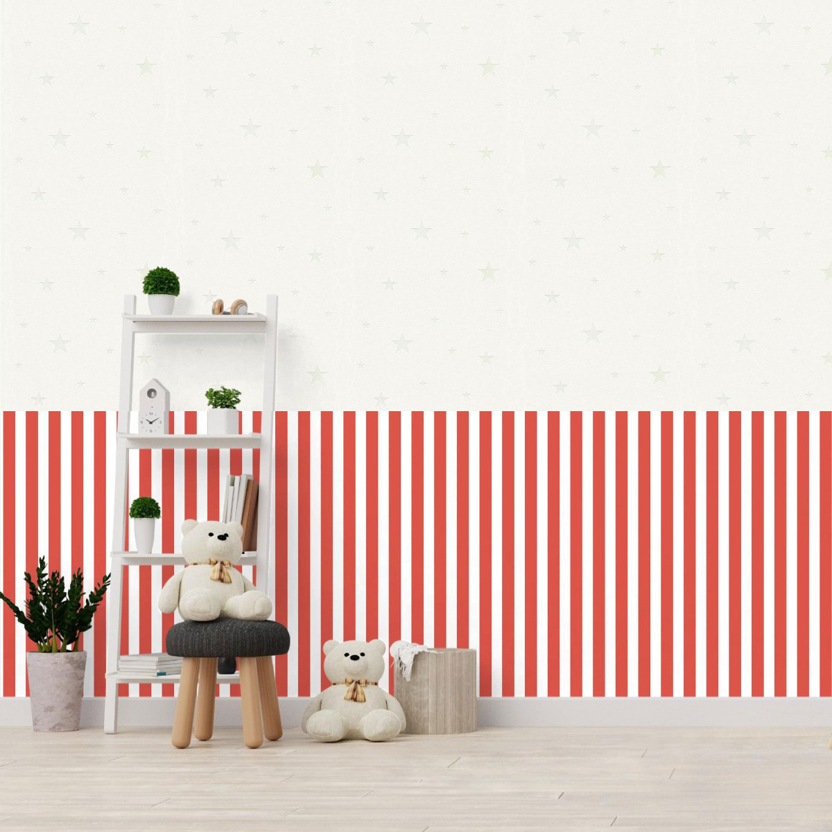 Tiny Tots Regency Stripe Wallpaper Galerie Red G78404
