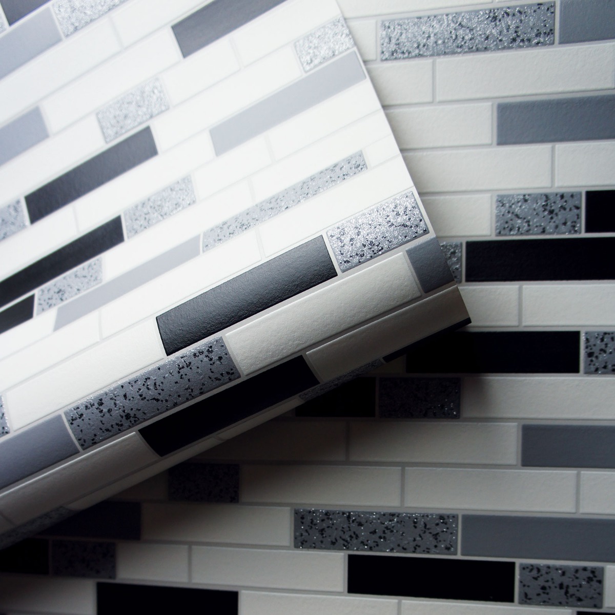Tiling on a Roll Oblong Granite Tile Wallpaper - Black Holden 89191