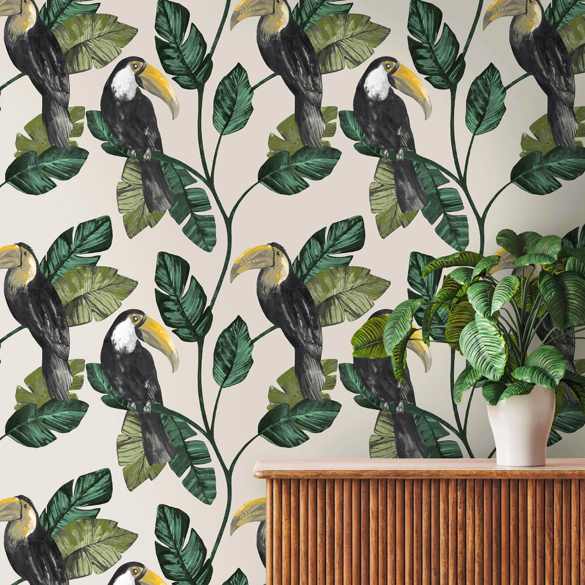 Toucan Trail Wallpaper Neutral Holden 13021