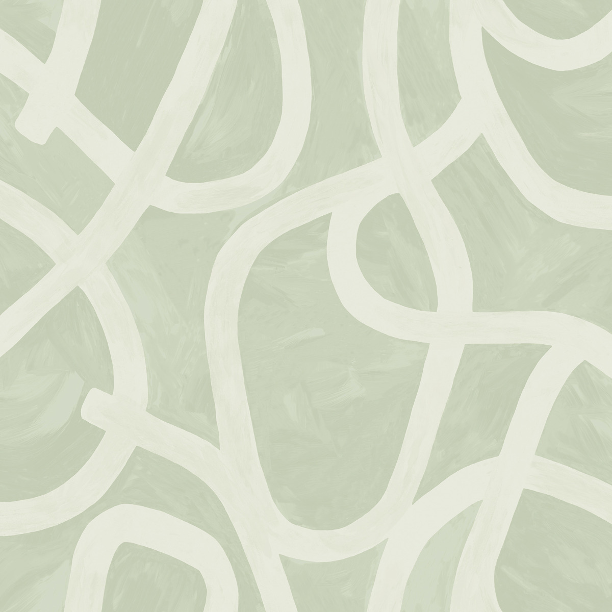 Linear Swirl Wallpaper Holden Sage 13461
