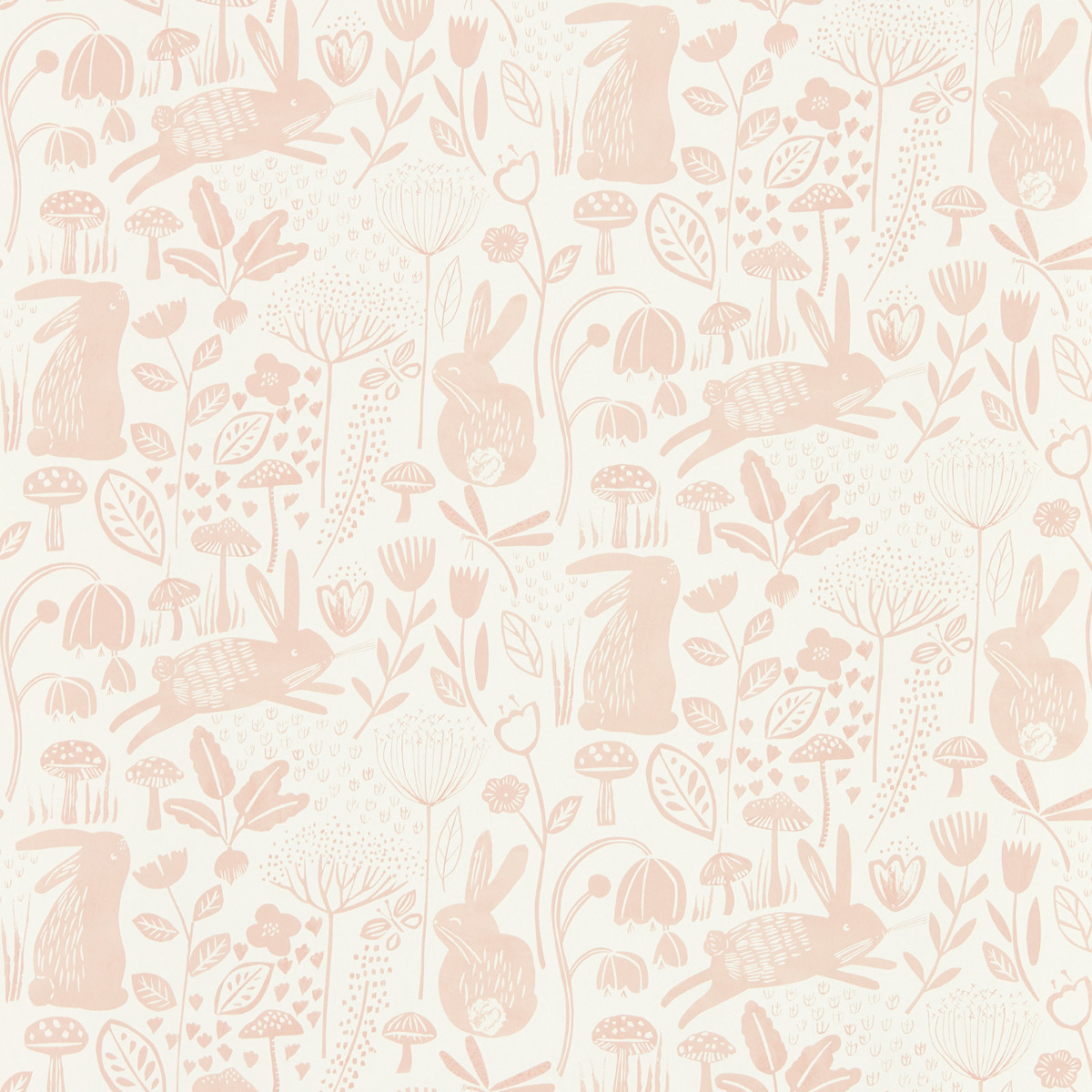 Harlequin Into The Meadow Wallpaper Powder Pink HLTF112632