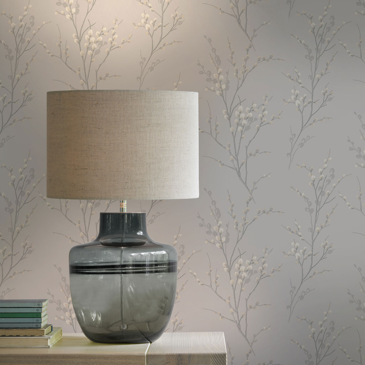 Laura Ashley Pussy Willow Wallpaper Dove Grey 113361 Laura Ashley Pussy Willow Wallpaper Dove Grey 113361