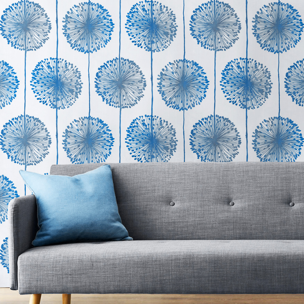 Dandelion Wallpaper Sapphire Muriva 150502