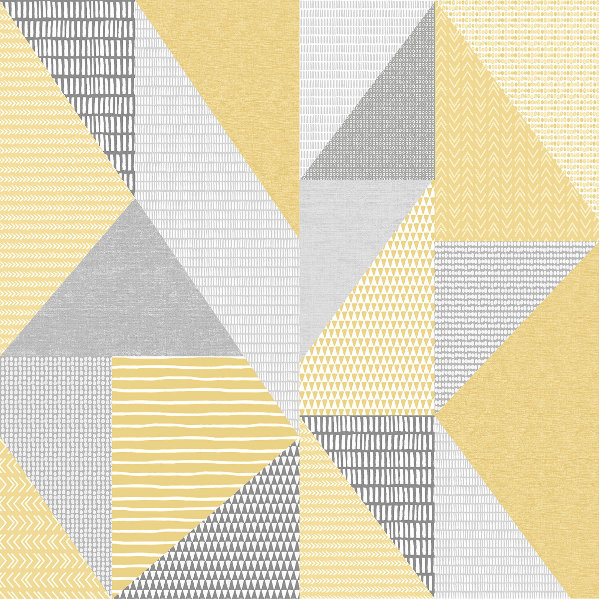 Catherine Lansfield Larsson Geo Wallpaper Ochre 165562