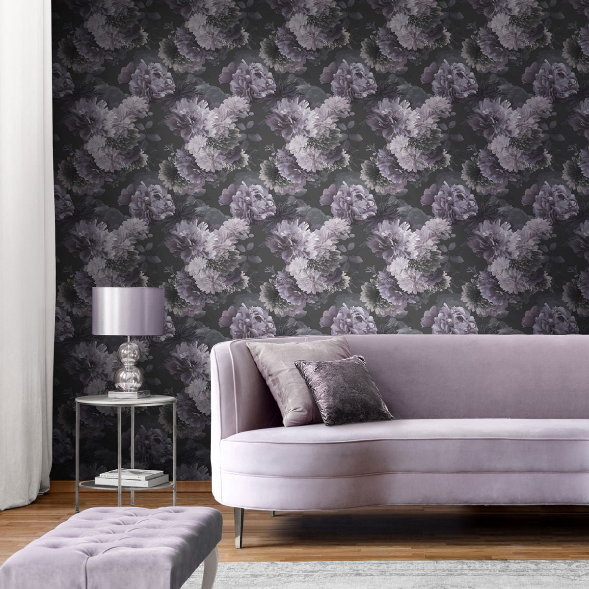 Lipsy Issey Wallpaper by Muriva Mauve 144060