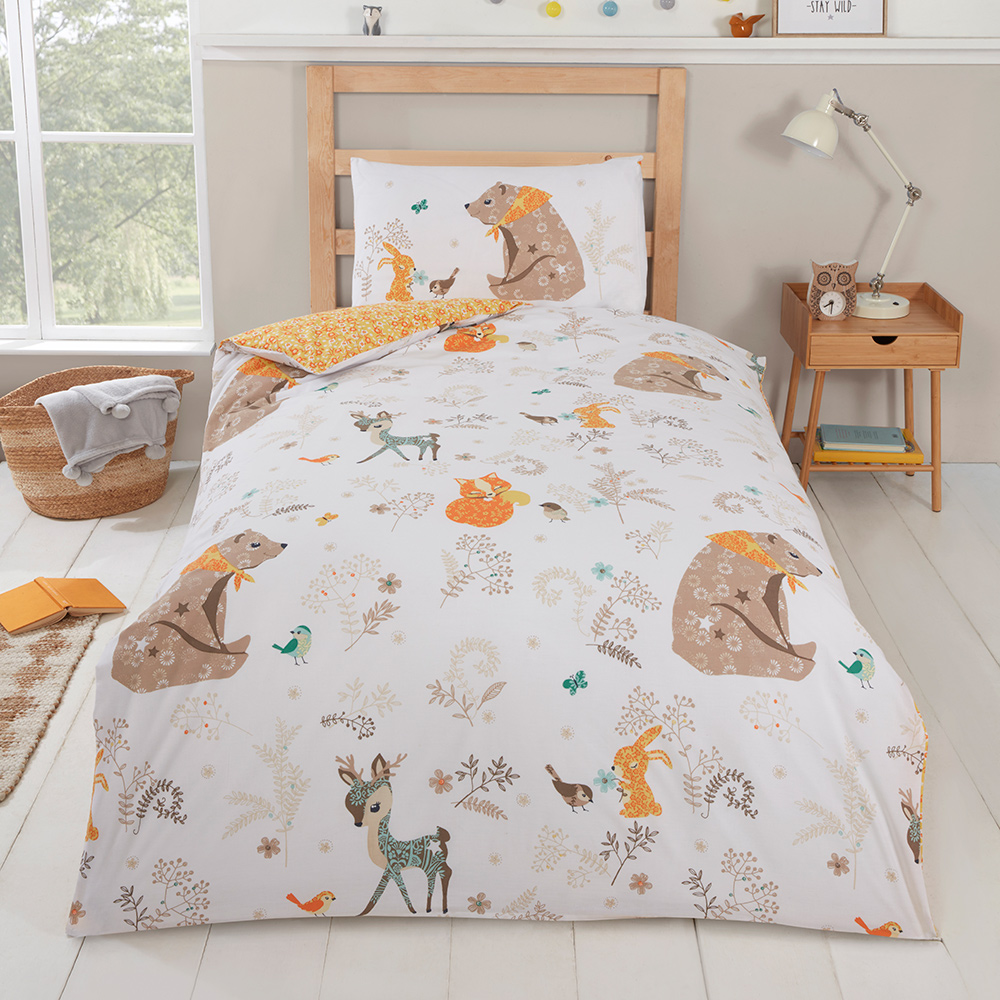 Woodland Friends Kids Bedding Set
