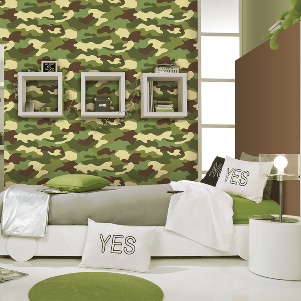 Camouflage Wallpaper 10m Rasch 260914