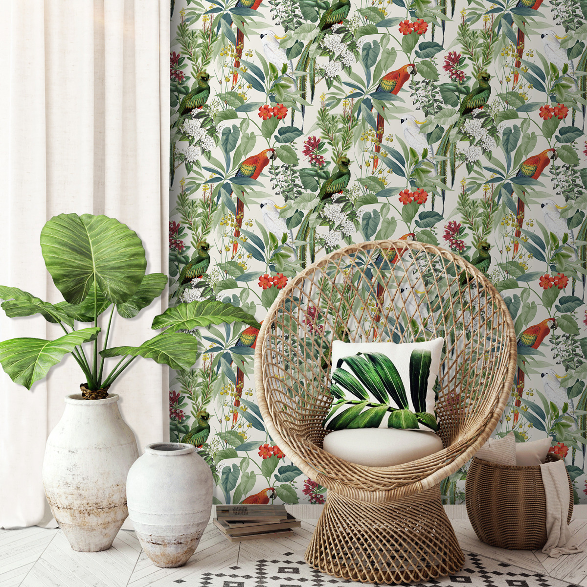 Ikala Wallpaper World of Wallpaper White AF0006