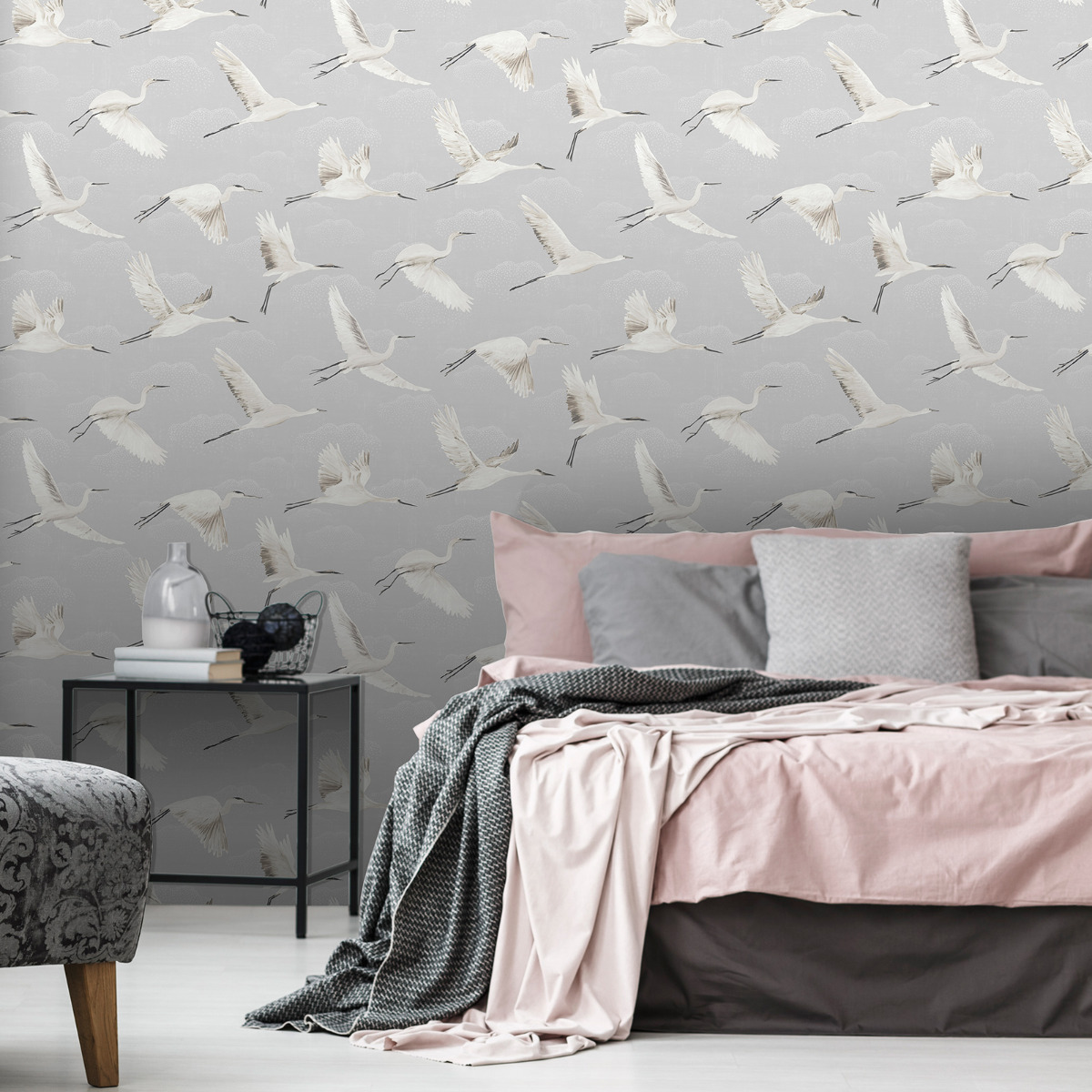 In Flight Wallpaper World of Wallpaper Grey AF0005