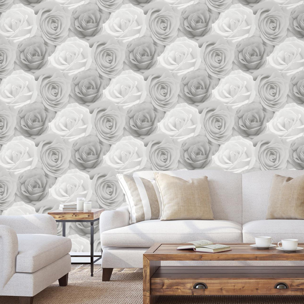Melany Rose Wallpaper World of Wallpaper Grey AF001