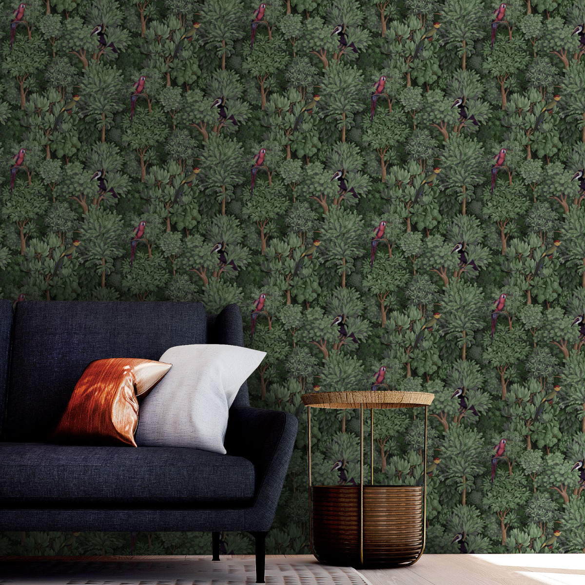 Tropical Treetops Wallpaper World of Wallpaper Green 50420
