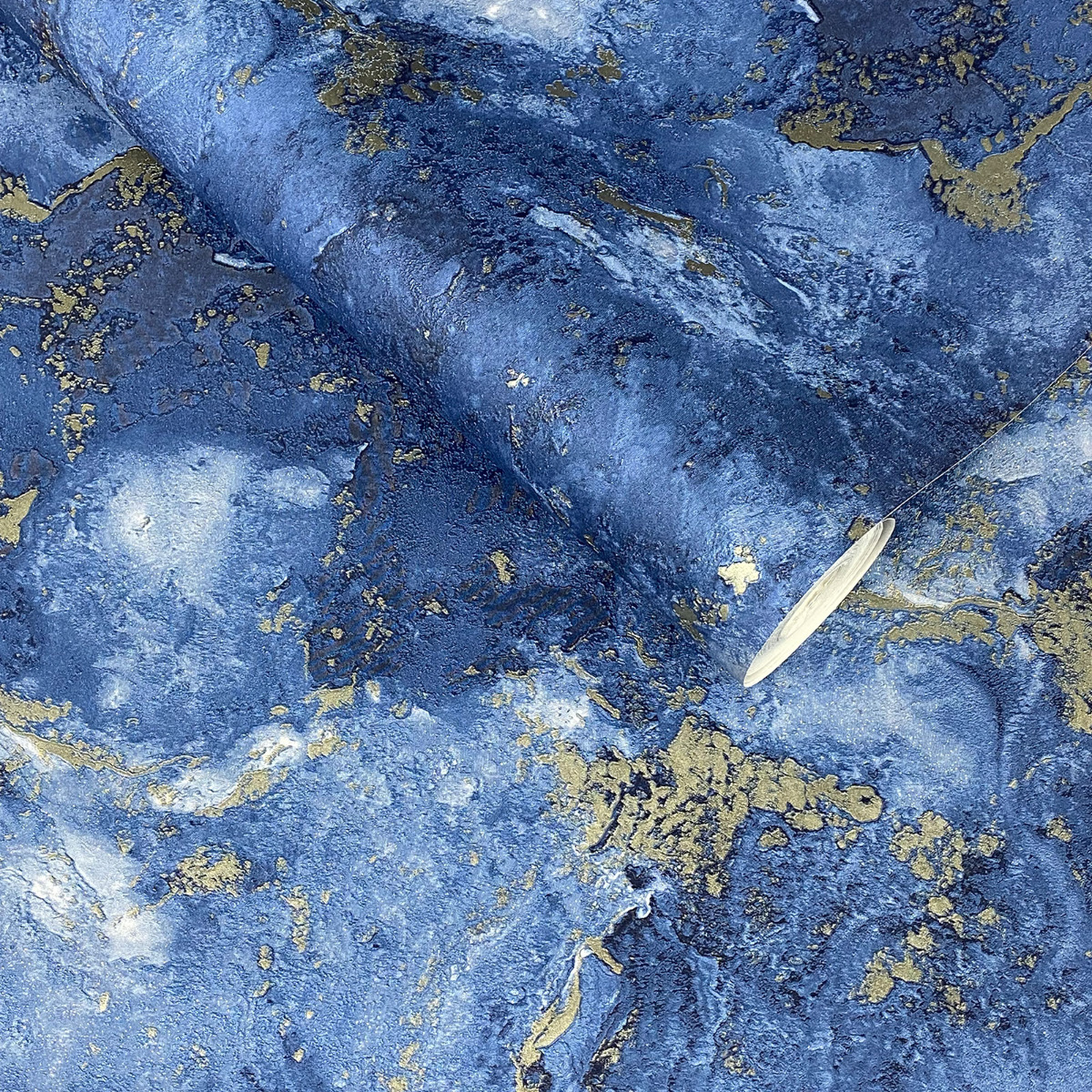 Luxe Collection Marble Wallpaper Blue WOW087 World of Wallpaper