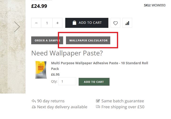 Where to find wallpaper calculator